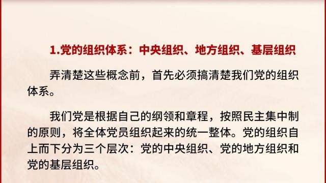 黨支部、黨小組、黨委、黨工委、黨組……這些概念你都清楚嗎